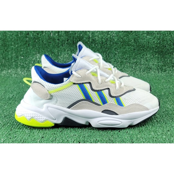 Adidas Originals Ozweego [EG8128] Men Casual Shoes White/Blue-Volt main image 9